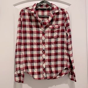 Urban Outfitters Red Plaid Shirt